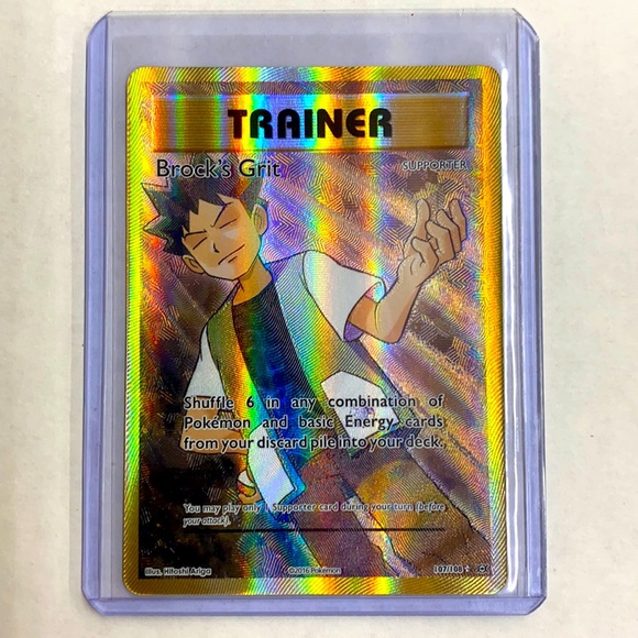 Pokemon | Toys | Pokmon Card Trainer Brocks Grit | Poshmark